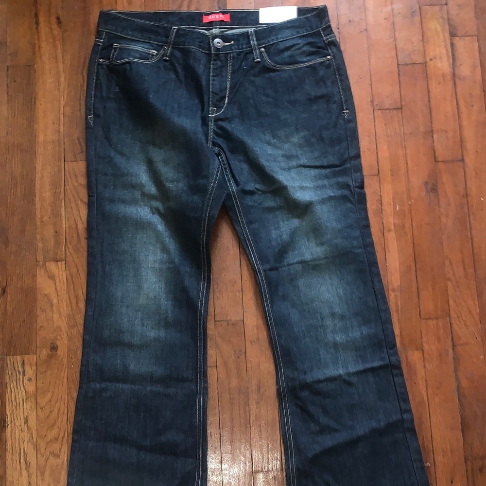 Guess Women's Dark Indigo Boot Cut Jeans